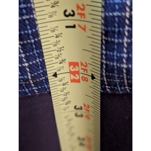 Bobby Jones Collection Woven in Italy Navy Plaid Button Down Shirt Mens Sz XXL - Picture 9 of 10